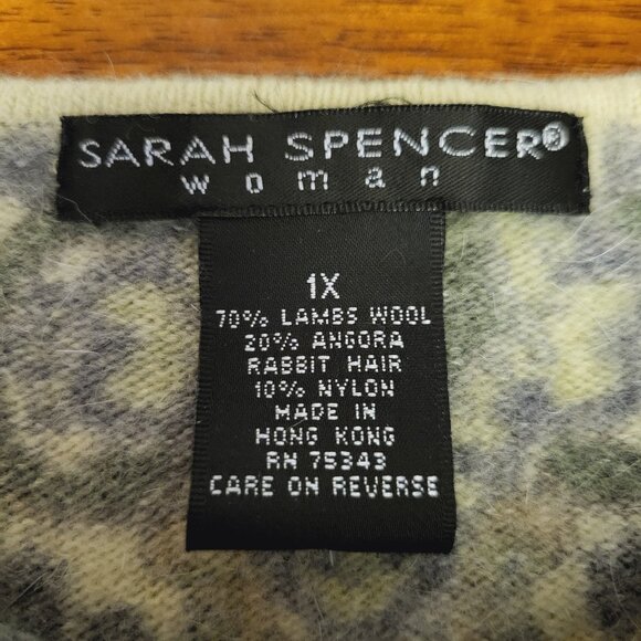 Sarah Spencer ~ Sz 1X ~ Paisley Wool Sweater ~ Excellent Condition - Picture 8 of 8